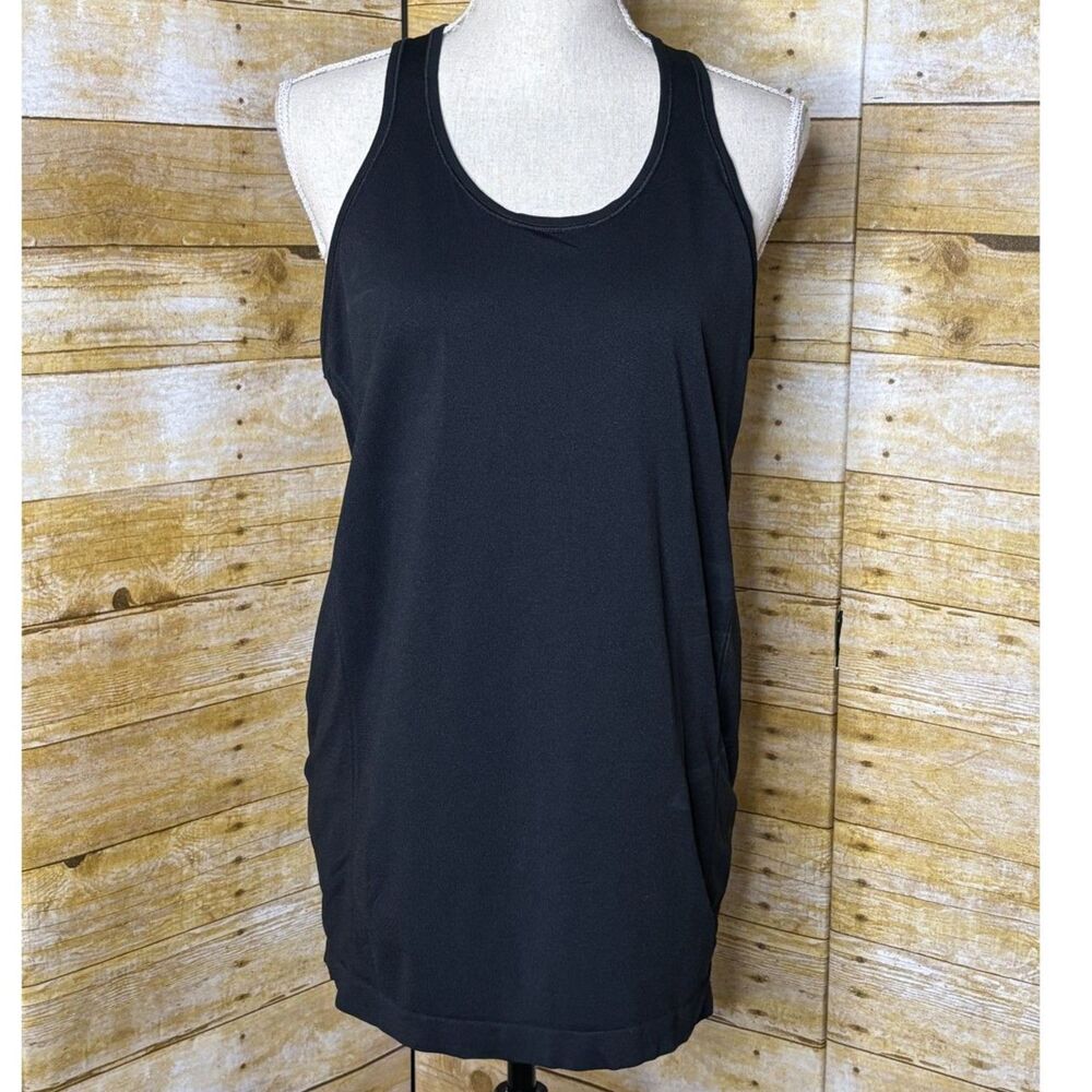 SPANX BASIC RACERBACK CLASSIC ATHLETIC ACTIVEWEAR STRETCH BLACK TANK SIZE 1X